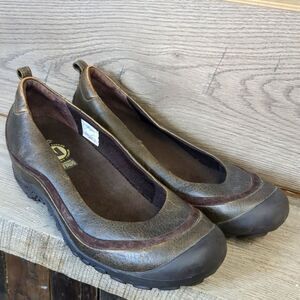 Merrell Plaza Ballet Brown Slip-On Shoes Womens Size 9.5
